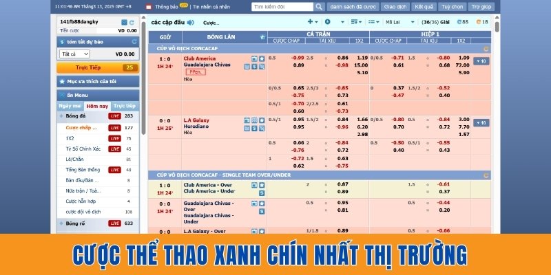 Cược thể thao “xanh chín” nhất thị trường