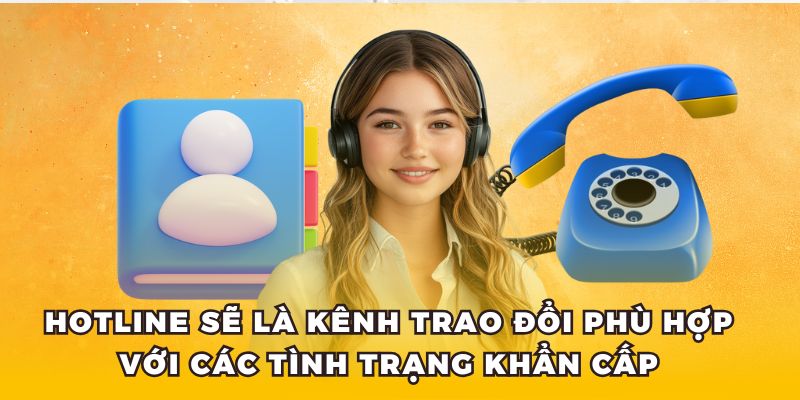 Hotline sẽ phù hợp để bạn trình bày các vấn đề khẩn cấp